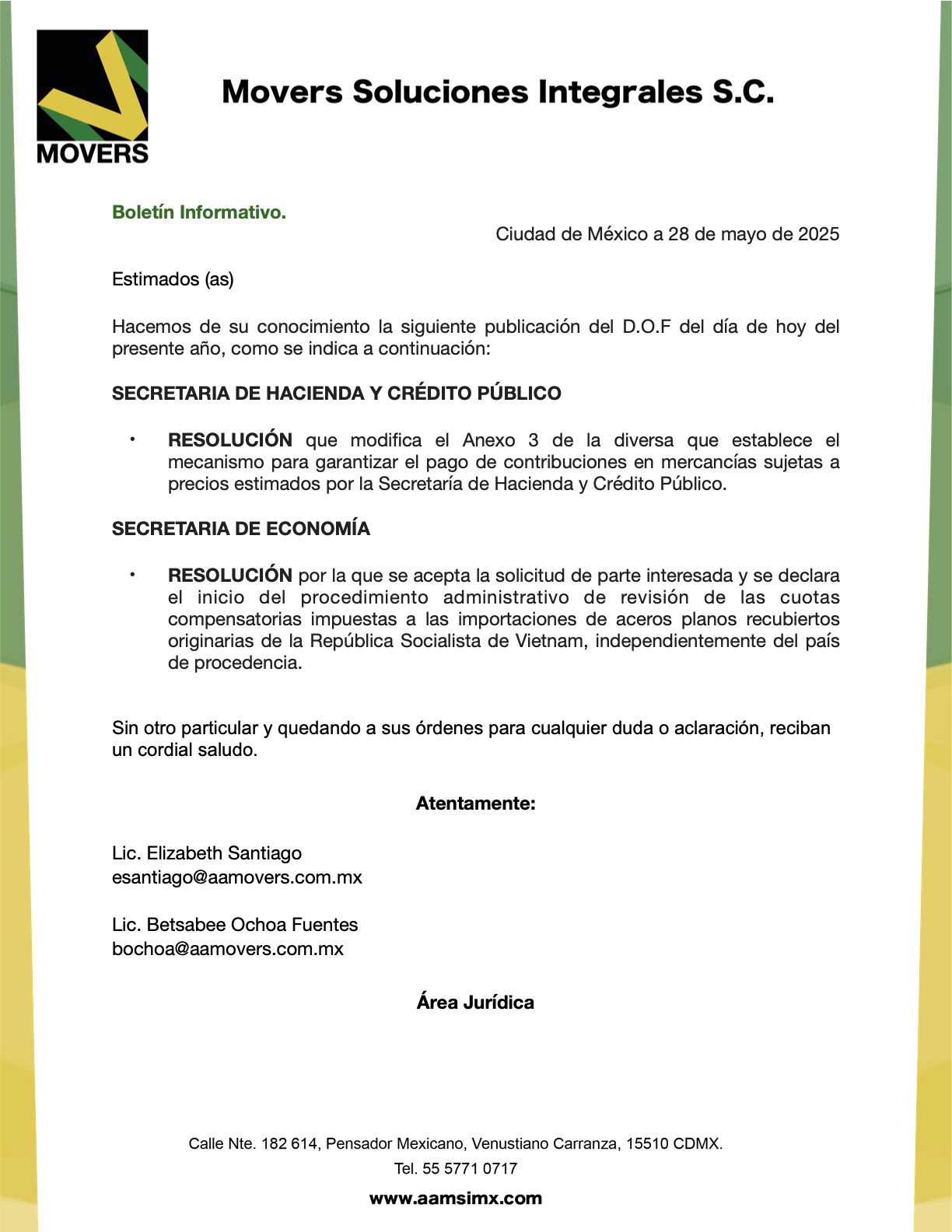 modificación Anexo 3 SHCP 2025