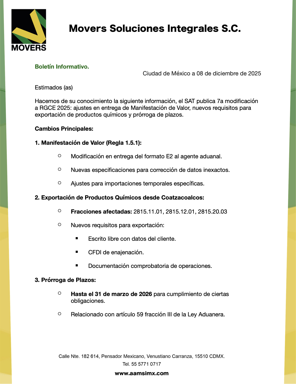 septima-modificacion-rgce-2025-manifestacion-valor-exportacion