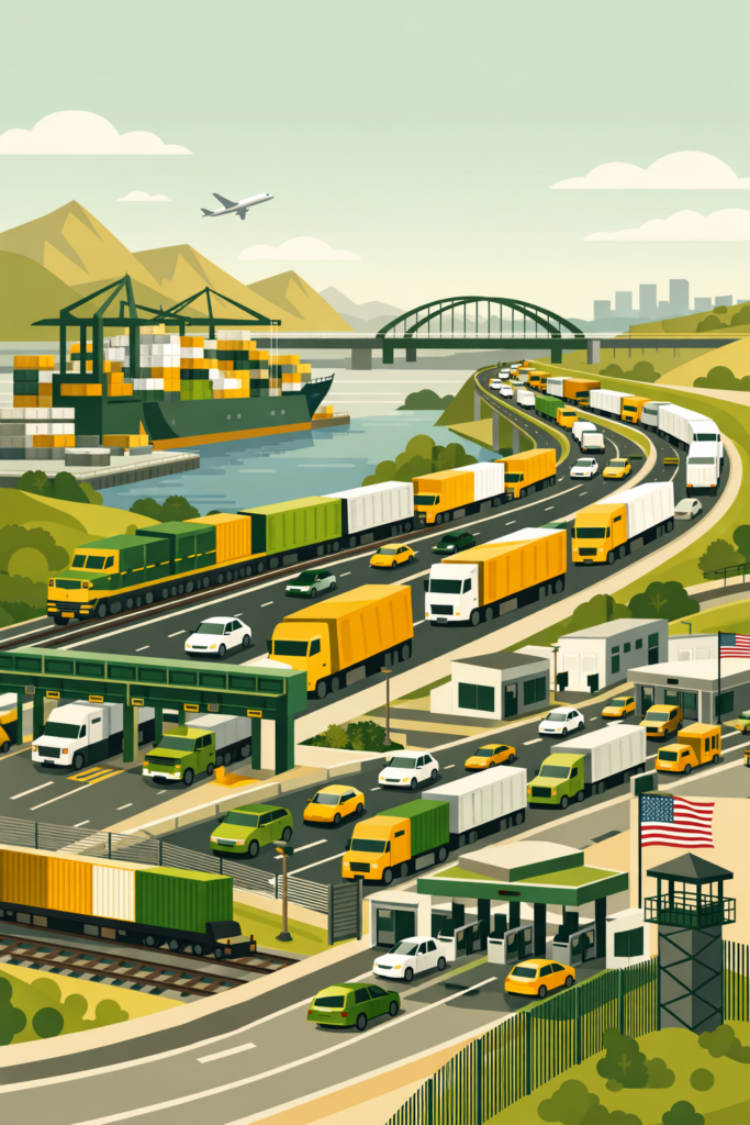 infraestructura logística en México y riesgos operativos por nearshoring