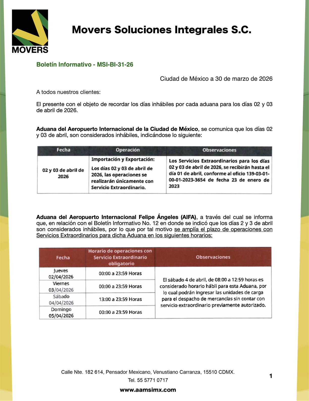 dias-inhabiles-aduanas-abril-2026