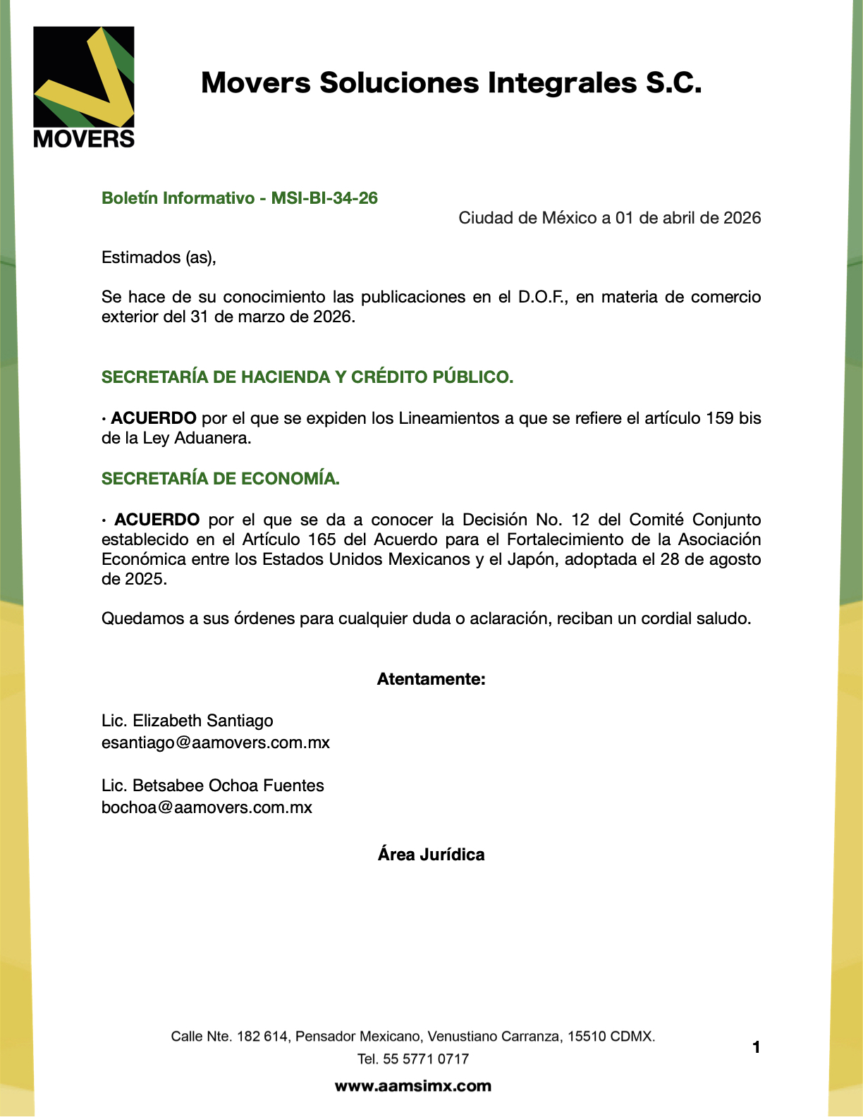 lineamientos artículo 159 bis Ley Aduanera 2026