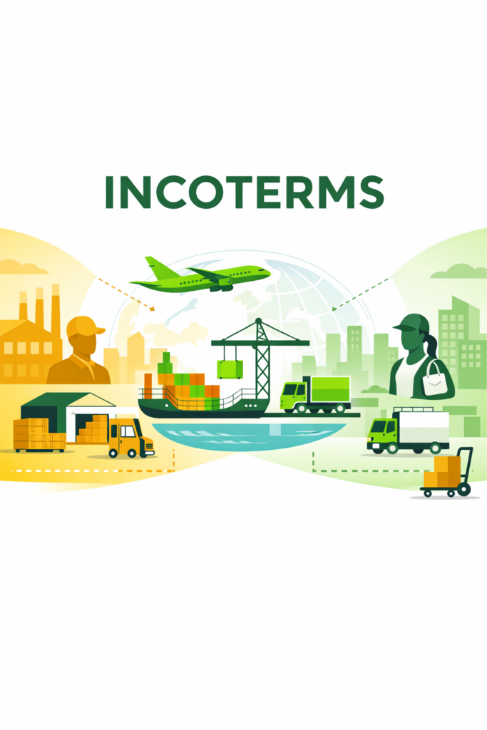 incoterms en comercio exterior y distribución de responsabilidades logísticas