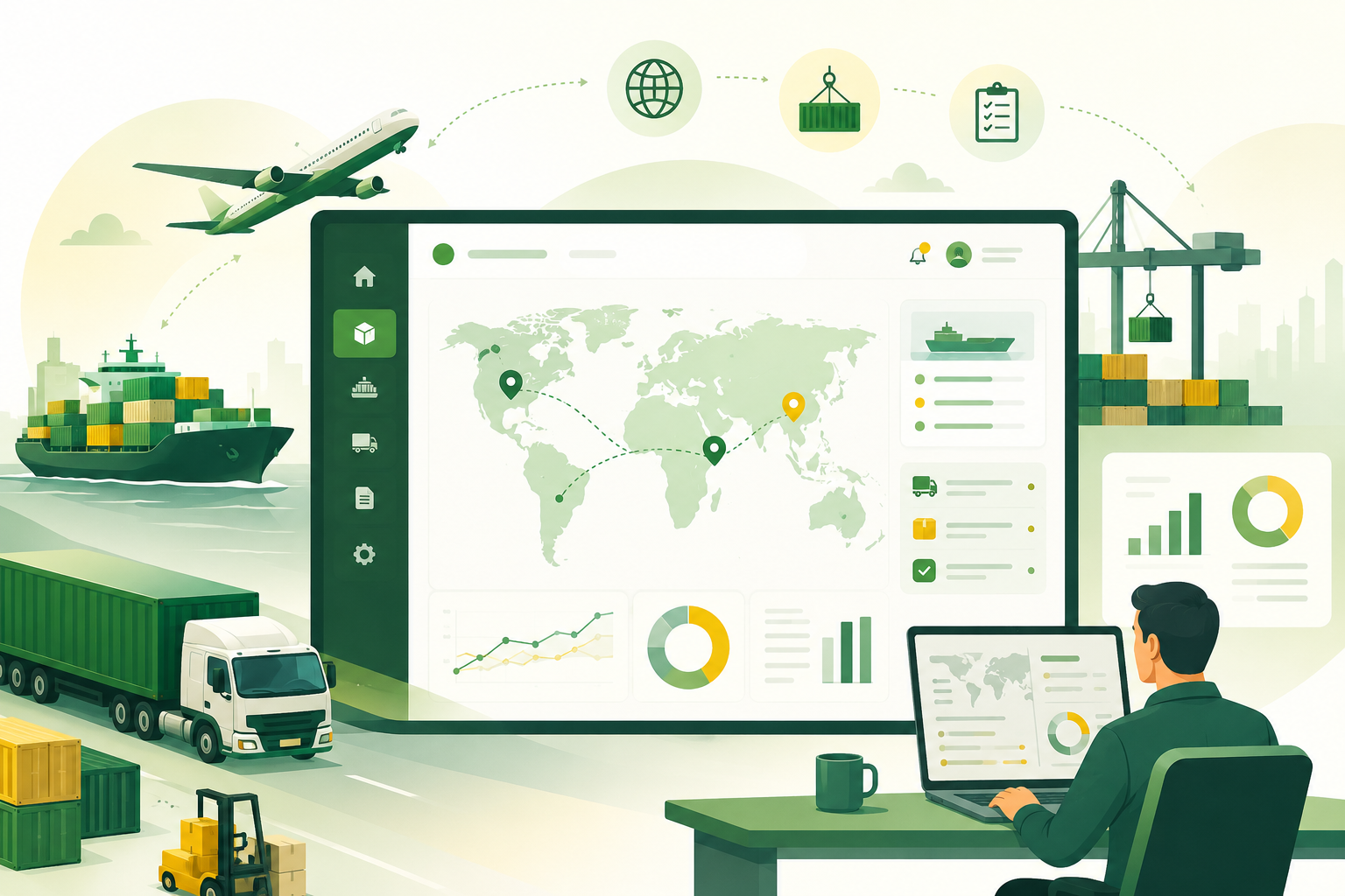 trazabilidad en comercio exterior y monitoreo logístico en tiempo real