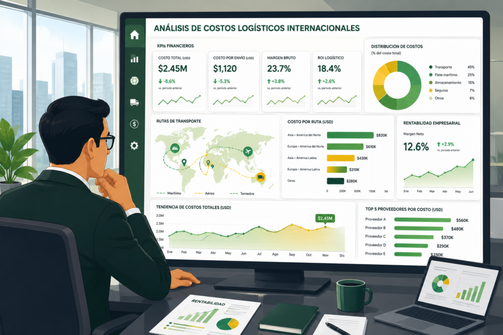 Análisis Cost-to-Serve y rentabilidad logística en comercio exterior