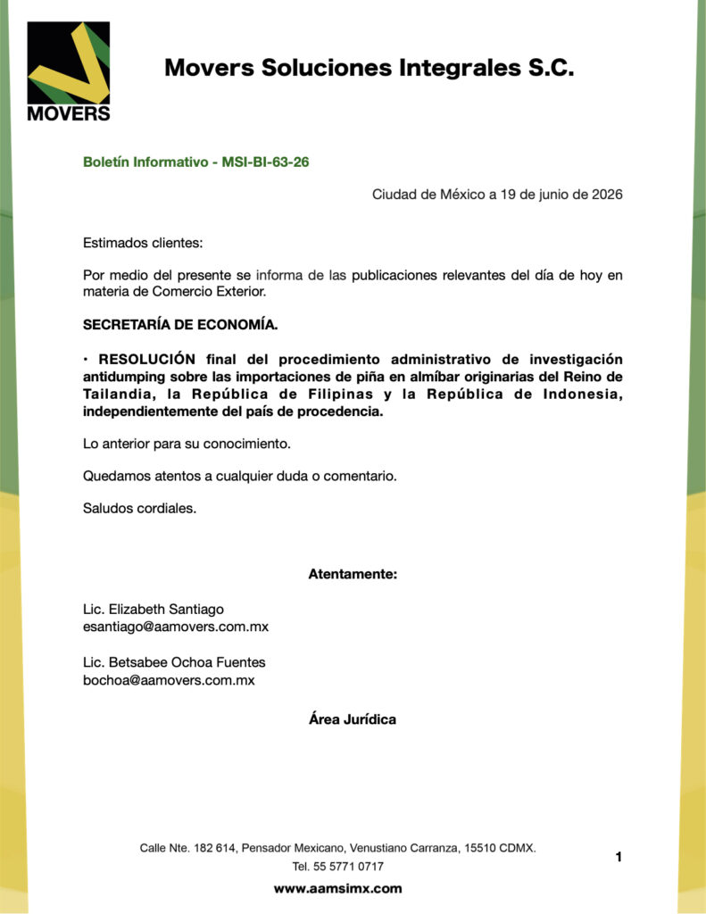 resolución final antidumping piña en almíbar 2026