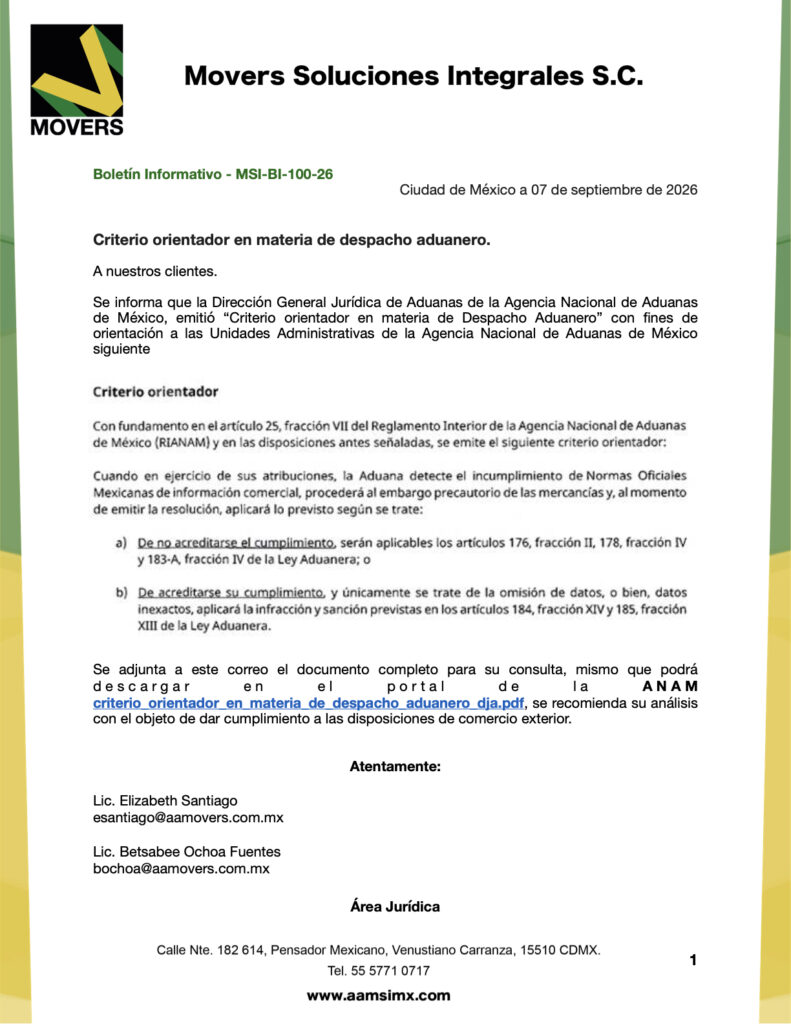 Criterio ANAM sobre NOM comercial y multas | 2026